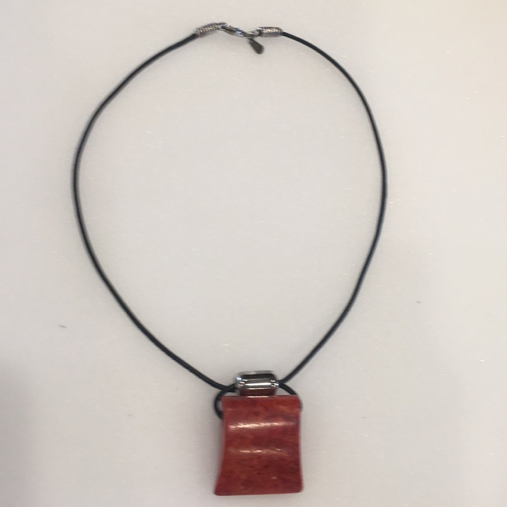 Silpada Sponge Coral Nugget Necklace N0965